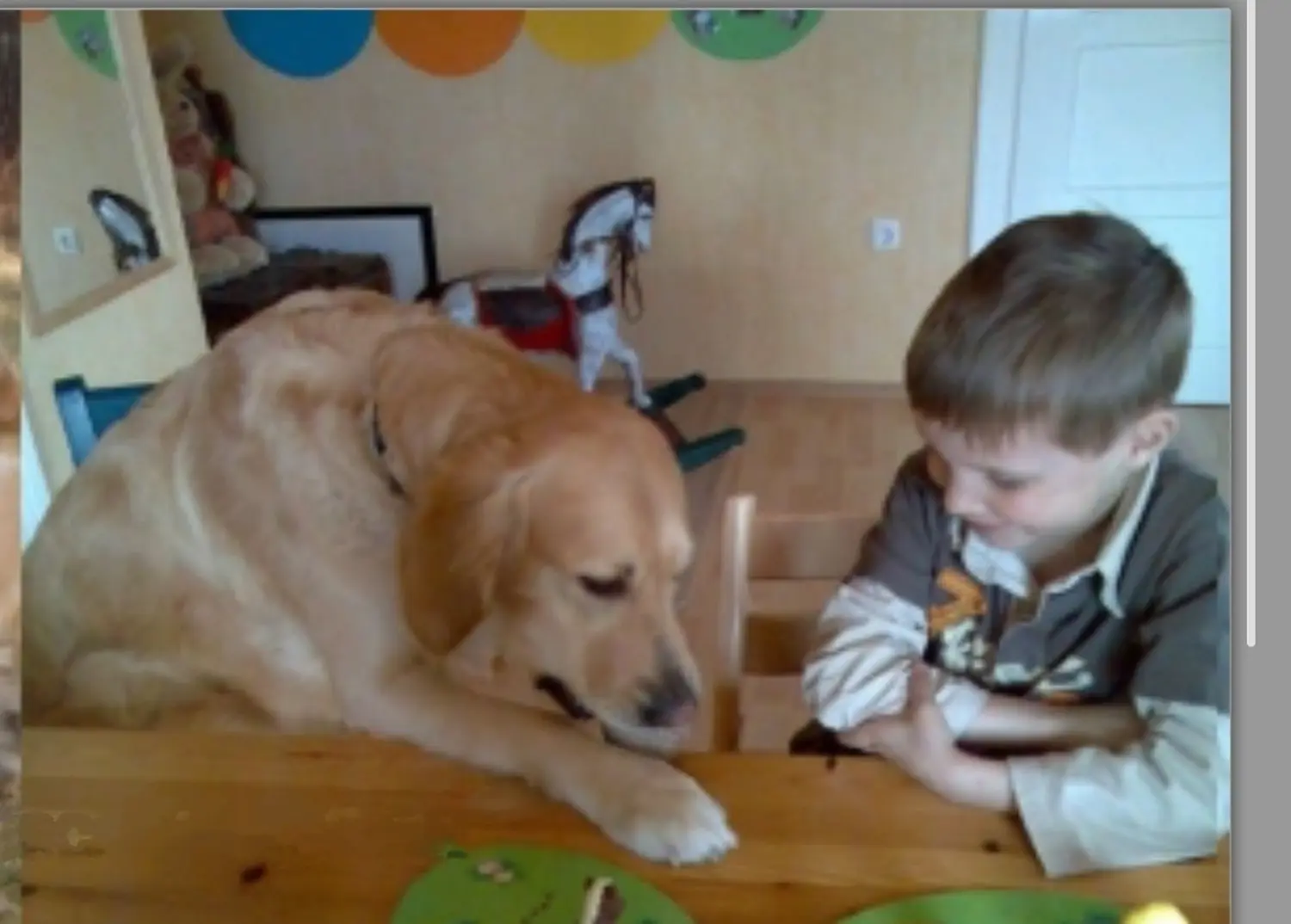 Kind und Hund von Praxis für Logopädie Marina Unger