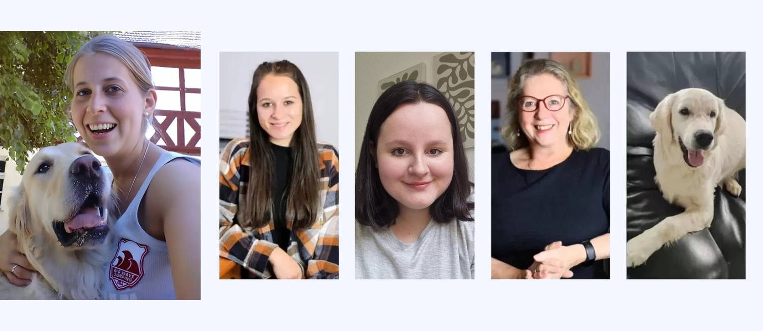 Drei Frau und Hund von Praxis für Logopädie Marina Unger