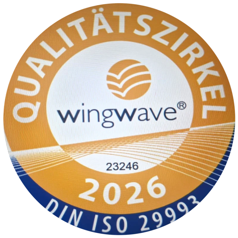 Siegel Qualitätszirkel 2026 – wingwave, DIN ISO 29993